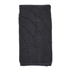 Černý froté bavlněný ručník 50×100 cm Time – Zone