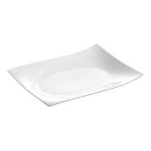 Bílý porcelánový servírovací talíř 22×30 cm Motion – Maxwell & Williams