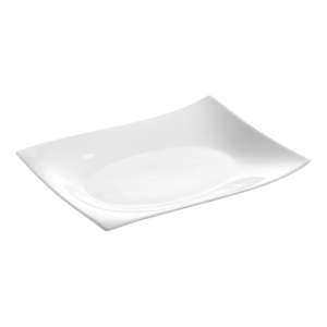 Bílý porcelánový servírovací talíř 22×30 cm Motion – Maxwell & Williams