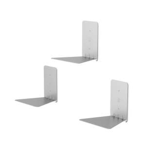 Kovové police ve stříbrné barvě v sadě 3 ks 14 cm Conceal – Umbra