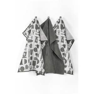 Utěrky v sadě 3 ks z mikrovlákna 48×40 cm Essential – Tiseco Home Studio
