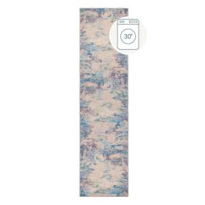 Modro-fialový pratelný běhoun s příměsí recyklovaných vláken 60×230 cm Reid – Flair Rugs