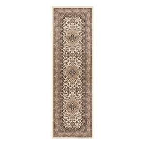 Béžový běhoun Nouristan Parun Tabriz, 80 x 250 cm