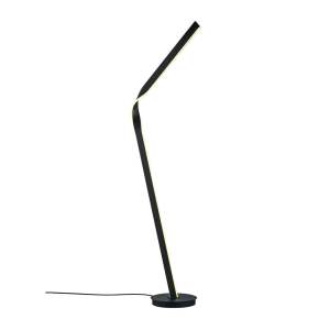Černá LED stojací lampa s kovovým stínidlem (výška 181 cm) Cicenza – CINQUE