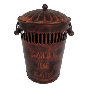 Kovový odpadkový koš Antic Line Retro Bin, výška 32 cm