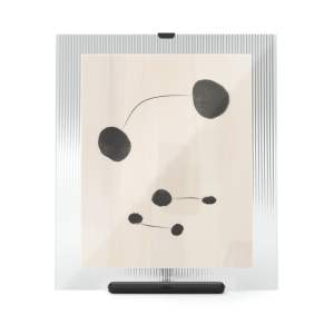Černý skleněný stojací rámeček 26×30,5 cm Flute – Umbra