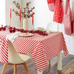 Bavlněný ubrus 137×178 cm Candy Cane – Catherine Lansfield