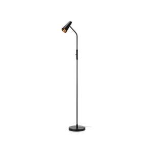 Černá stojací lampa Markslöjd Crest, výška 145 cm