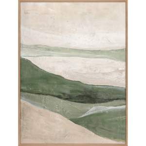 Ručně malovaný obraz 90×120 cm Green Field – Malerifabrikken
