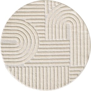 Krémový kulatý koberec ø 200 cm Art – Ayyildiz Carpets