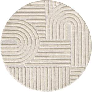 Krémový kulatý koberec ø 120 cm Art – Ayyildiz Carpets
