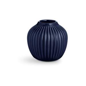 Tmavě modrá kameninová váza Kähler Design Hammershoi, ⌀ 13,5 cm