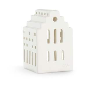 Bílá keramická lucerna Kähler Design Long Church, výška 10 cm