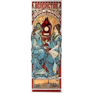 Obraz – reprodukce 30×90 cm Benedictine, Alfons Mucha – Fedkolor