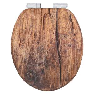 Záchodové prkénko s automatickým zavíráním 37 x 43 cm Rustic – Wenko