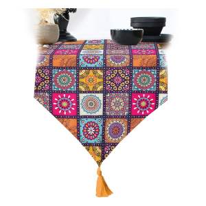 Běhoun na stůl 45×140 cm Mandala Tiles – Minimalist Cushion Covers