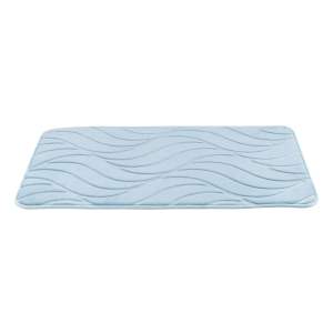 Světle modrá koupelnová předložka z paměťové pěny 50×80 cm Tropic – Wenko