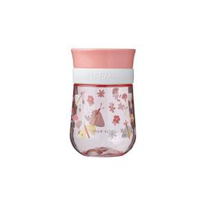 Světle růžový tritanový dětský hrnek 300 ml Flowers & butterflies – Mepal