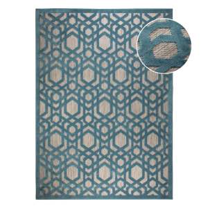Modrý venkovní koberec běhoun 150×80 cm Oro – Flair Rugs