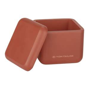 Oranžový koupelnový organizér na vatové tampony z polyresinu Tom Tailor T-Rounded – Wenko