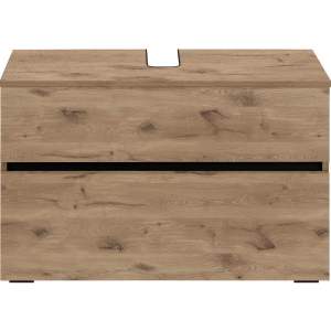 Skříňka pod umyvadlo v dekoru dubu v přírodní barvě 80×55 cm Wisla – Støraa