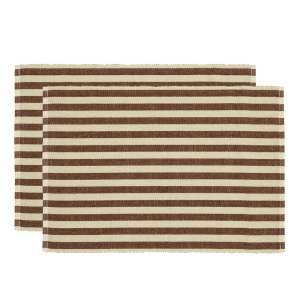Prostírání v sadě 2 ks s příměsí juty 33×48 cm Statement Stripe – Södahl