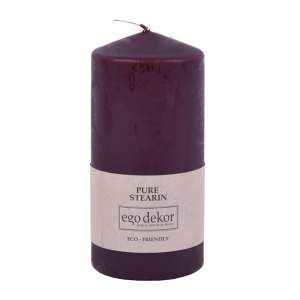 Vínově červená svíčka Eco candles by Ego dekor Top, doba hoření 30 h