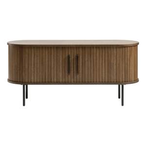 Hnědý TV stolek v dekoru dubu 120×56 cm Nola – Unique Furniture