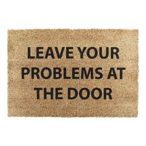 Rohožka z kokosového vlákna 40×60 cm No Problems – Artsy Doormats