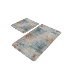 Modro-šedé koupelnové předložky v sadě 2 ks 60×100 cm – Mila Home