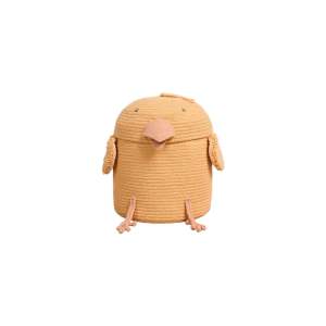 Žlutý látkový dětský koš na hračky ø 25×30 cm Charlie the Chicken – Lorena Canals