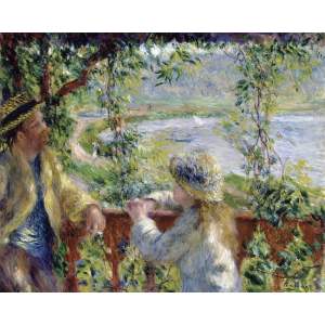 Reprodukce obrazu Auguste Renoir – By the Water, 50 x 45 cm