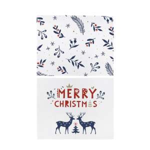 Vánoční látkové prostírání v sadě 2 ks 45×35 cm Merry Blue Christmas – Butter Kings