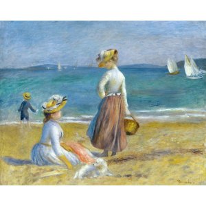Reprodukce obrazu Auguste Renoir – Figures on the Beach, 50 x 40 cm