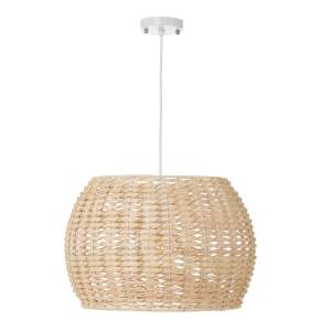 Ratanové stropní svítidlo v přírodní barvě s ratanovým stínidlem ø 35 cm Natural Way – Casa Selección