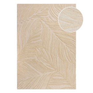 Béžový vlněný koberec 200×290 cm Lino Leaf – Flair Rugs