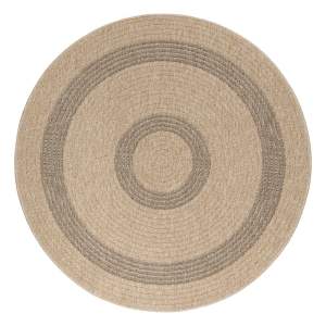 Černo-béžový kulatý venkovní koberec ø 120 cm Comilla – Ayyildiz Carpets