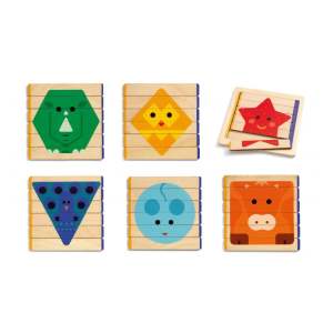 Dětské dřevěné puzzle Djeco Animale