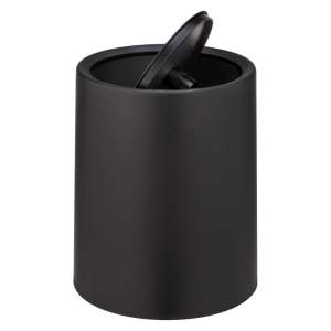 Černý odpadkový koš Wenko Atri, 6 l