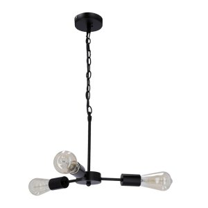 Černé kovové závěsné svítidlo Sparta – Candellux Lighting