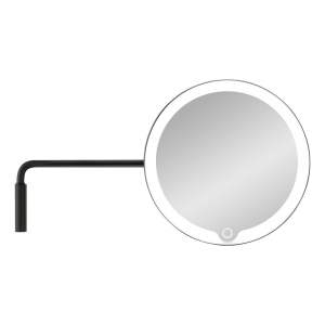Nástěnné kosmetické zvětšovací zrcadlo s osvětlením (5x) ø 20 cm Modo – Blomus