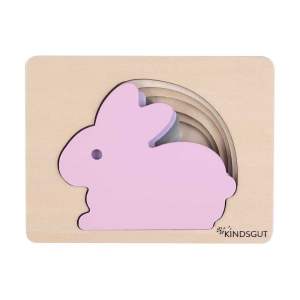 Dřevěné vkládací puzzle Rabbit – Kindsgut