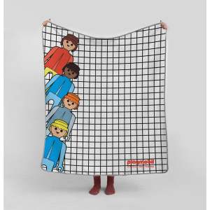 Dětská deka z mikrovlákna 130×130 cm Checkerboard – Playmobil