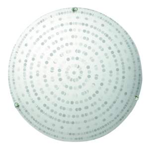 Bílé stropní svítidlo se skleněným stínidlem ø 30 cm Circle – Candellux Lighting