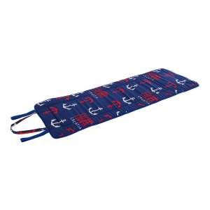 Červeno-modrý zahradní podsedák na lehátko 52×148 cm Anchors – B.E.S.
