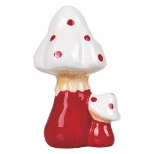 Keramická vánoční dekorace VDE Tivoli 1996 Fungo, výška 18,5 cm