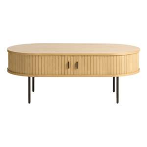 Konferenční stolek v dekoru dubu v přírodní barvě 60×120 cm Nola – Unique Furniture