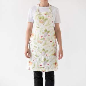 Vánoční lněná zástěra Linen Tales Daily Apron Merry, 80 x 55 cm