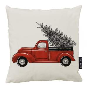 Dekorační polštář s vánočním motivem 45×45 cm Christmas Truck – Butter Kings