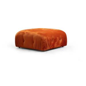 Oranžový sametový taburet Bubble – Artie